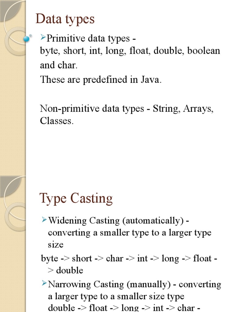 Data Types PDF