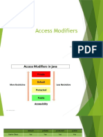 Access Modifiers