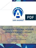 Programa Abordaje Nutricional Integral en Paciente Adulto Vegano 40 Hrs
