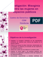 Presentacion Investigacion Misoginia Contra Las Mujeres en Esapcios Publicos