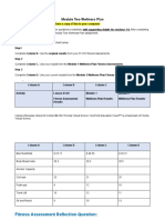 Module Two Wellness Plan