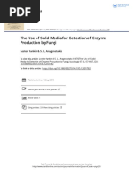 The Use of Solid Media For Detection of Enzyme Production by Fungi