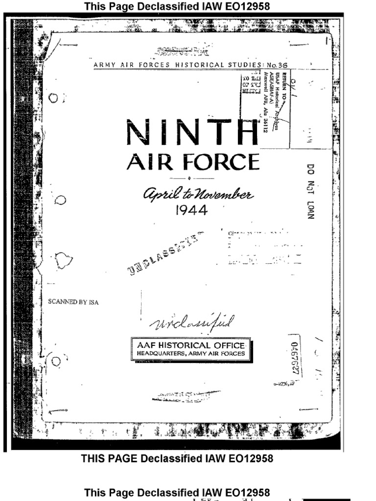 WWII 9th Air Force History PDF