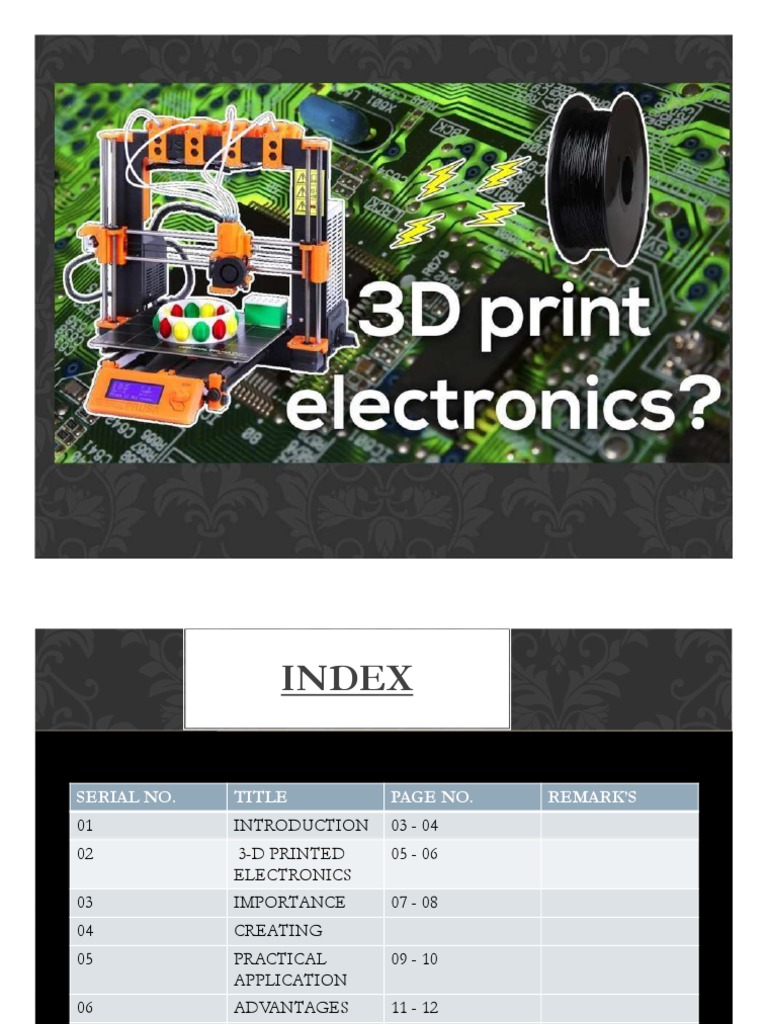3d Printing Pdf 3 D Printing Electronics