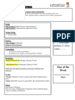 Grade 4 Weekly Lesson Plans and Reminders