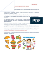 Nutrición infantil y hábitos de higiene