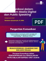 Berkomunikasi Dalam Tim Dalam Media Digital Dan Public Speaking - M12