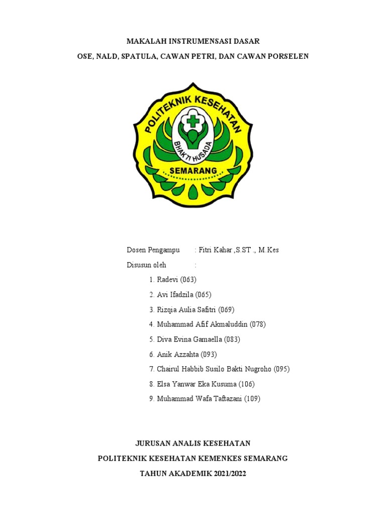 Alat Laboratorium: Ose dan Cawan Petri | PDF | Sains & Matematika