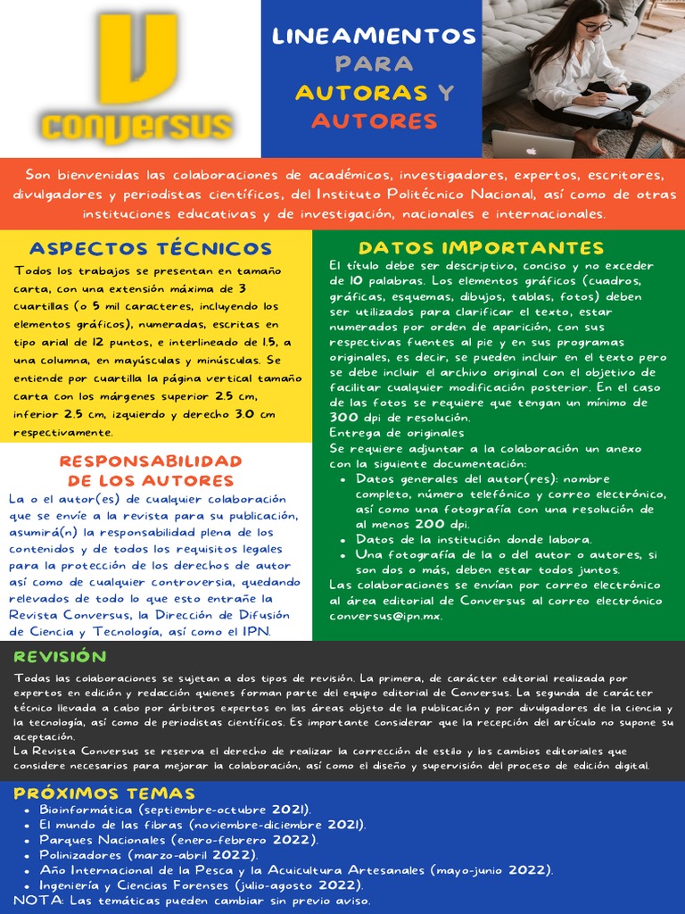 Lineamientos para Colaboraciones en Conversus | PDF | Publicación