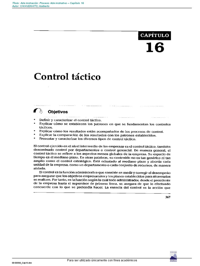 Proceso Administrativo según Chiavenato | PDF