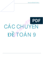 CÁC CHUYÊN ĐỀ TOÁN 9