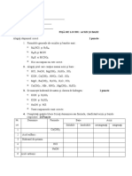 Acizi Baze Test de Evaluare