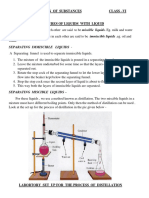 Separation of Liquids (Miscible & Immiscible)