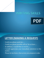 Letter Writing Skills
