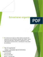 Estructuras organizacionales: centralizadas, descentralizadas y mixtas