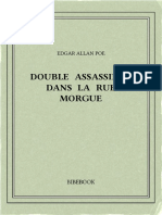 Edgar Allan Poe Double Assassinat Dans La Rue Morgue