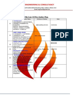 Mart Engineering & Consultancy: File List of Fire Safety Plan