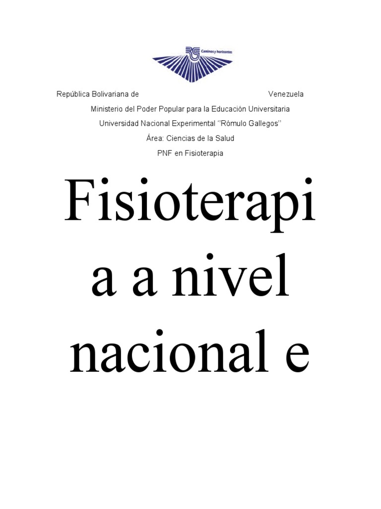 La Fisioterapia en Venezuela y El Mundo PDF Terapia física