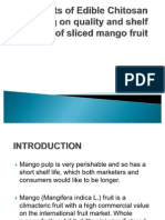 Effects of Edible Chitosan Coating On Quality and Shel Life of Sliced Mango Fruit