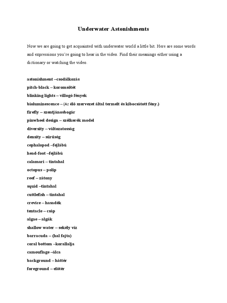 Underwater Astonishments PDF