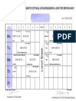 Page From Time Table Spring 2022-23 (Each Class)