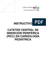Instructivo Cateter Central de Inserción Periférica (Picc) en Cardiología Pediátrica