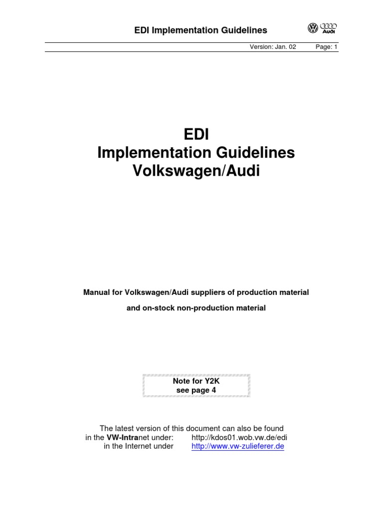 EDI Guidelines | PDF | Electronic Data Interchange | Invoice