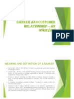 Banker and Customer Relationship 