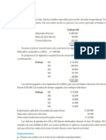 Clase Desarrollada Contabilidad de Costos II Del 24 de Enero (Ejercicio Completo Costeo Por Ordenes de Trabajo)