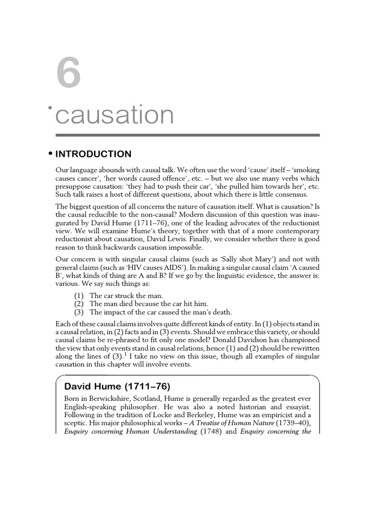 CausationGarrett2017 PDF Causality David Hume