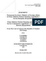 Permanent Secretary Ministry of Foreign Affairs Prime Minis