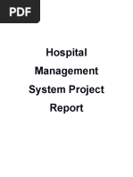 Hospital Management System Project Report