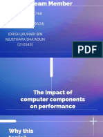 The Impact of Computer Components On Performance