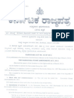 The Karnataka Stamp Amendment) Act, 2011