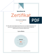 Sprachtest-Certificate-Deutsch-Iryna - Boiko