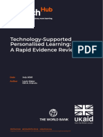 Technology-Supported Personalised Learning - A Rapid Evidence Review - Final