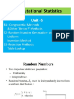 Computational Statistics Methods