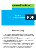 Computational Statistics: Unit - 5