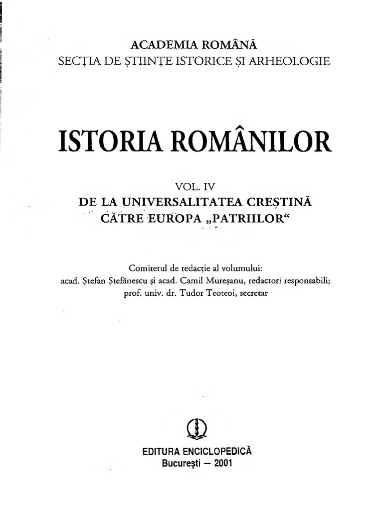 IstoriaRomanilor Vol-IV Extrase | PDF
