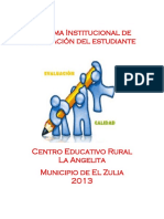 Sistema evaluación estudiantes