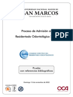 Proceso Admisión Residentado Odontológico 2022