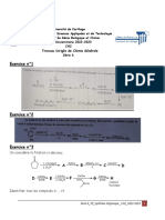 TD - CH2 - Série 6 - Synthèse Organique - 22-23