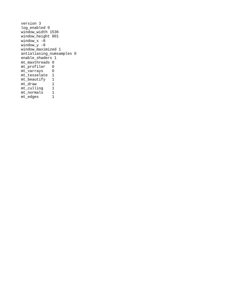 Configuration Settings Overview | PDF