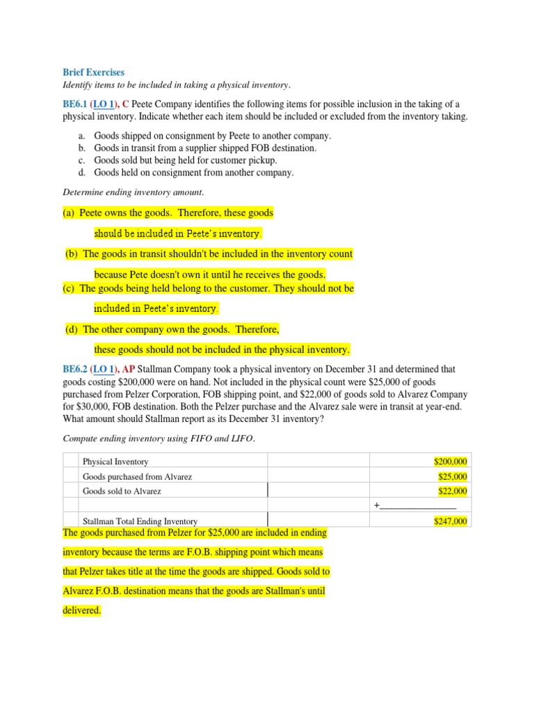 Inventory Calculation Methods Explained | PDF | Cost Of Goods Sold ...