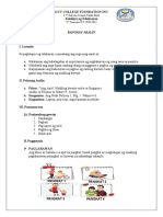 Lesson Plan For Filipino