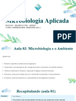 Aula 03 - Micro Aplicada - Microbiologia e o Ambiente