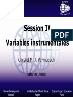 Instrumental Variables Cairo French
