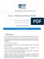 Cours Éthique Professionnelle 2021 2022