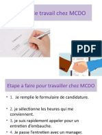 Contrat de Travail Chez MCDO