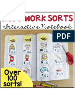 Phonics Word Work Sorts (Interactive Notebook) 1 
